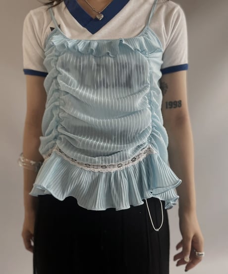 【RE;CIRCLE】RE Code Lingerie Camisole Top  / 230817-006