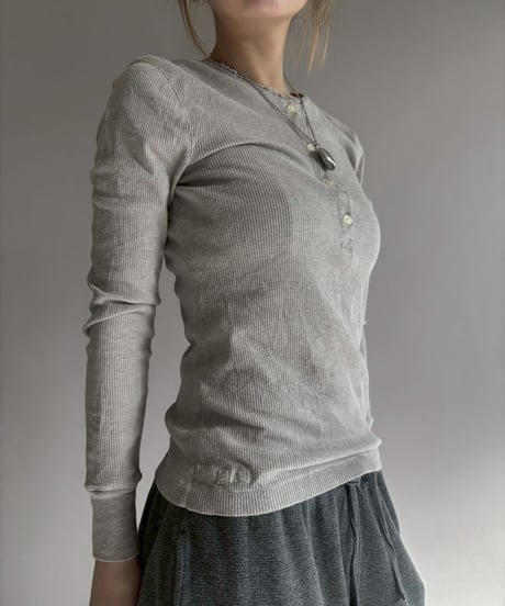 【USED】 LAUREN JEANS CO. Rib Thermal L/S T-Shirt / 260131-018