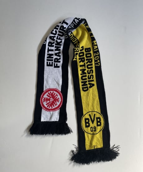 【USED】 Knit Soccer Muffler Yellow × Black / 230206-011