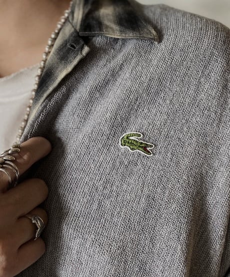 【USED】   LACOSTE Knit Cardigan⑥/210930-040