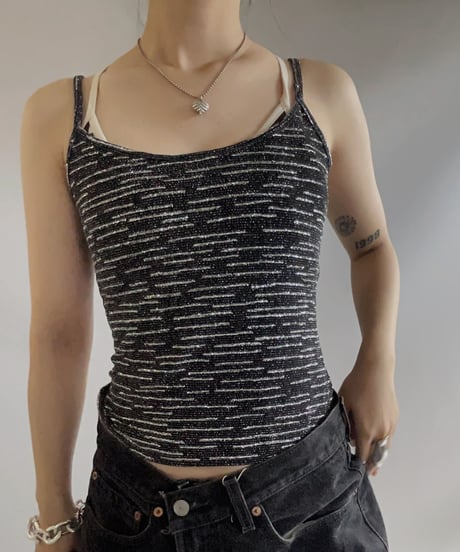 【USED】 Spangle Camisole Top / 230819-029