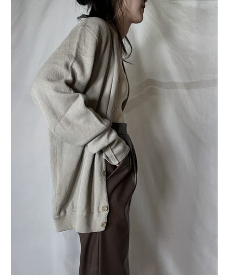 【USED】 LACOSTE Acrylic Knit Cardigan  ④ / 220111-004