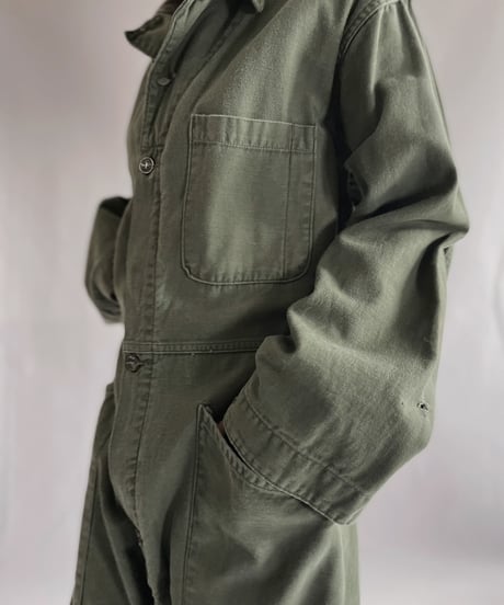 【USED】 Army Cotton Coverall  / 221203-025