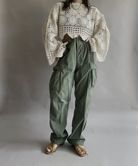 【RE;CIRCLE】 RE Crochet Lace Top / 230330-018