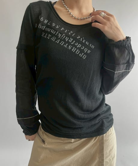 【USED】 Cop.Copine Design Sheer Top  /251014-034