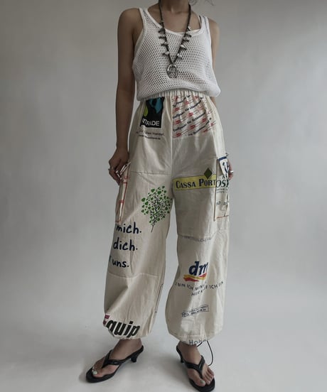 【RE;CIRCLE】 RE Eco-Friendly Bag Draw Cord Pants / 220804-020