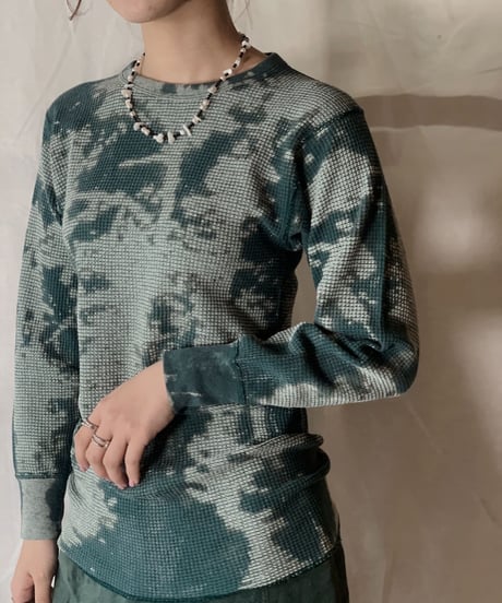 【RE;CIRCLE】Tie Dye Dyeing Thermal Shirt ②/210226-013