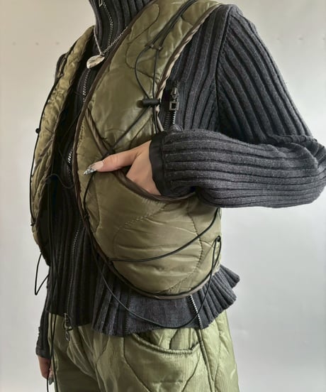 【RE;CIRCLE】 RE Liner Code Vest Khaki / LINER-06