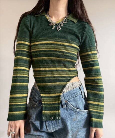 【RE;CIRCLE】 RE Rib Knit Leotard Top / 260205-022