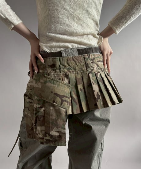 【RE;CIRCLE】 RE  Military Camouflage Wrap Skirt / 260226-013