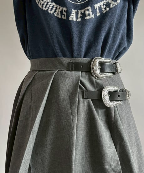 【RE;CIRCLE】 RE Suit Pleats Wrap Skirt/ 260108-007