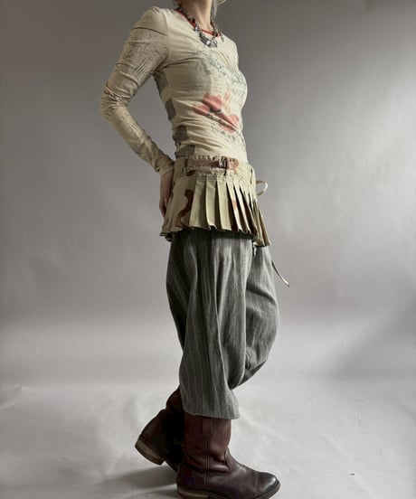 【RE;CIRCLE】 RE Military Camouflage Wrap Skirt / 260226-004