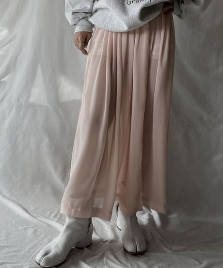 【USED】 Poly Long Skirt/211202-025