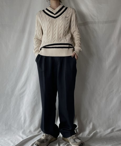 【USED】　FRED PERRY Cable Knit/220127-013