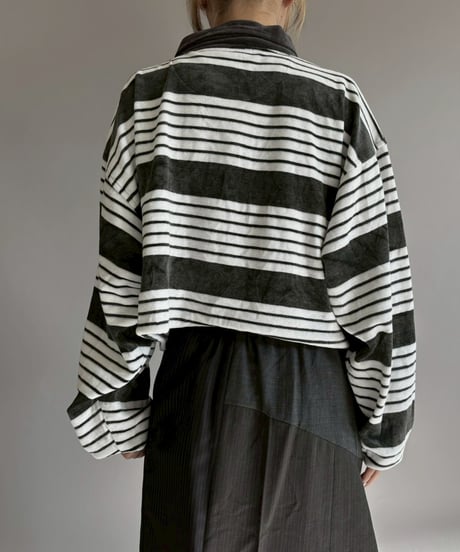 【USED】 GIVENCHY Multi Border Velour Top / 260124-006