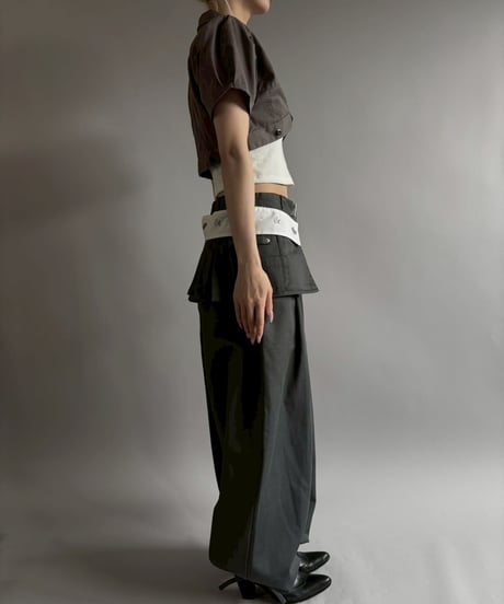 【Chinatsu Aoyama】 RE Makers Shirt Charcoal Gray / 260702-020