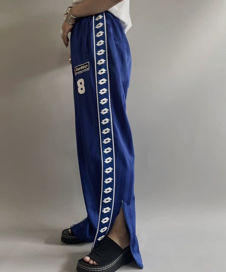 【USED】 Lotto Jersey Line Pants  / 230729-017