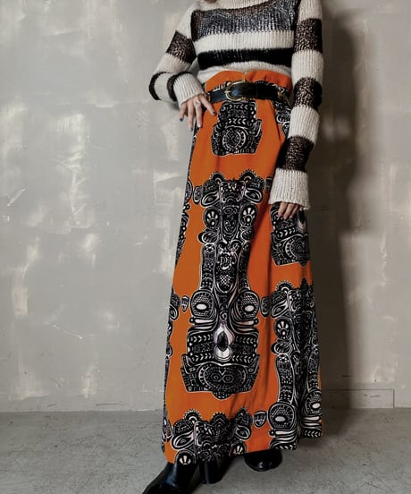 【USED】 Velour Long Skirt / 201204-012