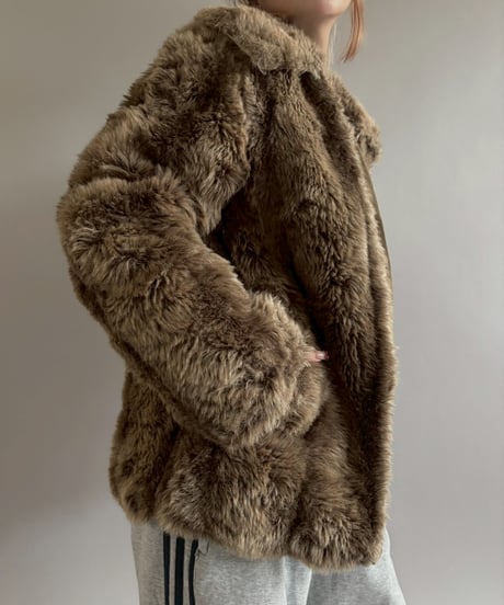 【USED】 Fake Fur Down Jacket / 260104-008