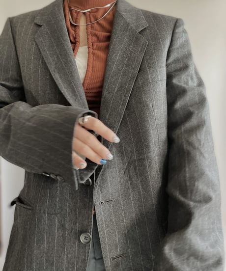 【USED】 Yves Saint Laurent Striped Blazer / 230114-019