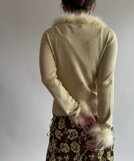 【USED】 L/S Lame Top  /250412-018