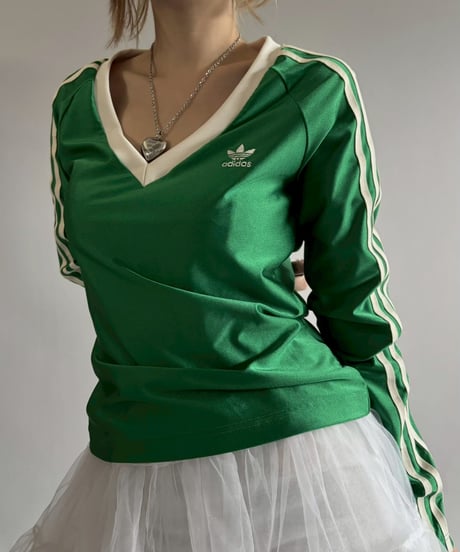 【USED】 adidas V-Neck L/S Top /251206-009