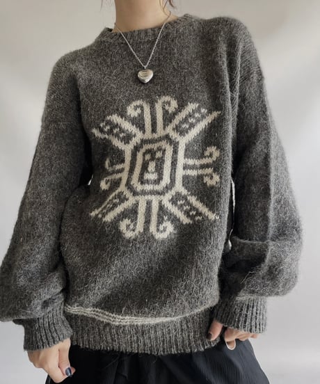 【USED】L/S Nordic Knit Top / 231112-007