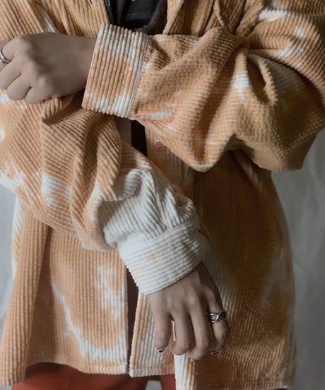 【RE;CIRCLE】Tie Dye Dyeing Corduroy shirt② /210226-006
