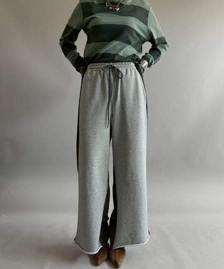 【USED】 Sweat × Slacks Docking Pants /260418-015