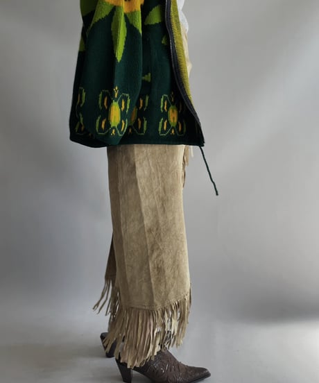【USED】  Suede Wrap Skirt / 231112-016