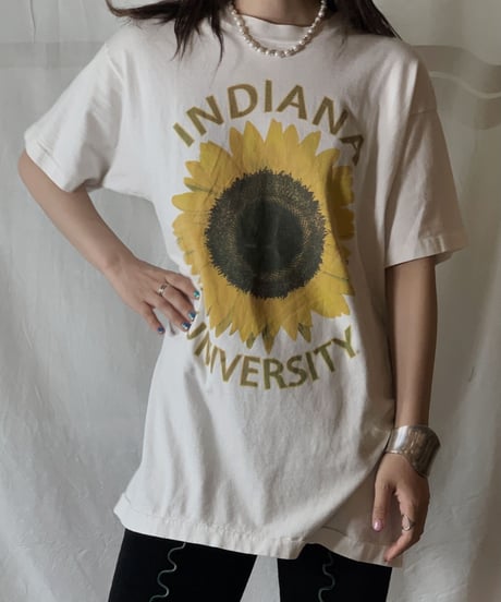 【USED】S/S T-shirt Flower④/210604-030