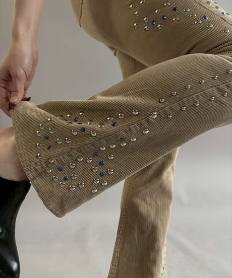 【USED】 Studs Design Corduroy Flare Pants / 260104-012
