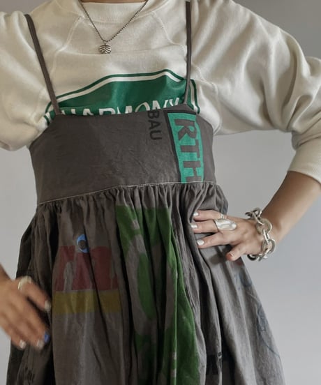 【RE;CIRCLE】RE Eco-Friendly Bag Camisole Long One-piece Gray / 2300828-018