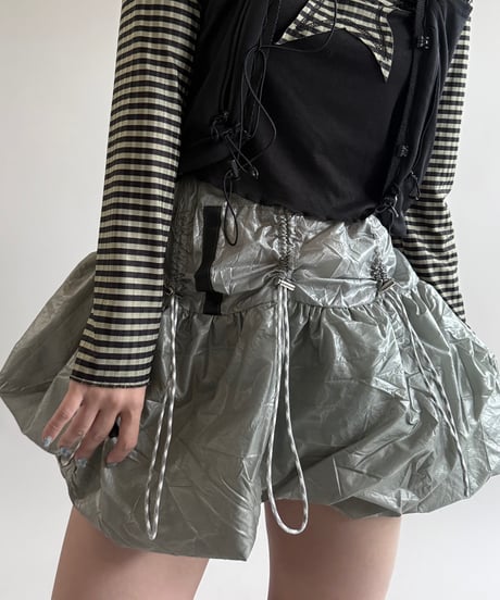 【RE;CIRCLE】 Re French Army Parachute Balloon Skirt Mini / 250306-001