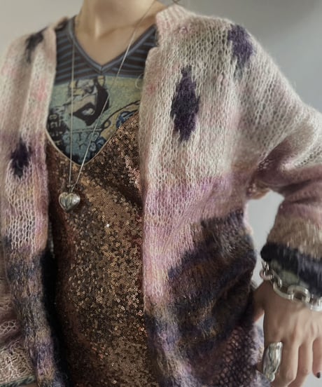 【USED】 Mesh Knit Cardigan / 231028-017