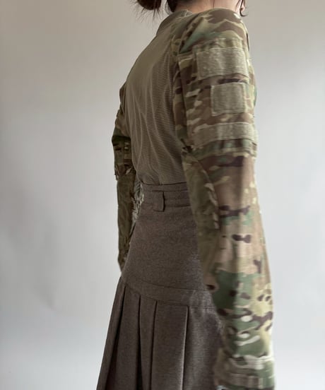 【USED】 Military Camo L/S Top /250412-036