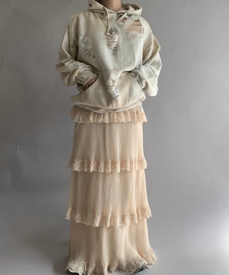 【USED】 Pleats Tiered Long One-Piece /241102-015