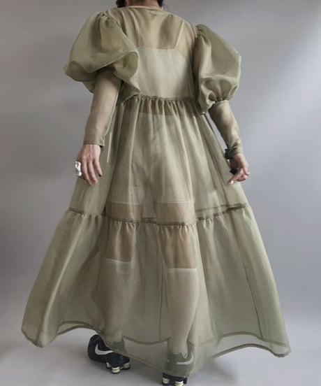 【RE;CIRCLE】 RE Sheer Puff Sleeve One-piece / 230706-003