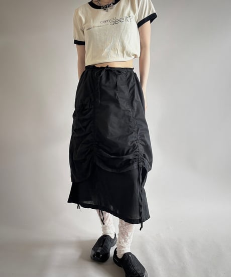 【USED】 Drawcord Design Skirt /250802-006