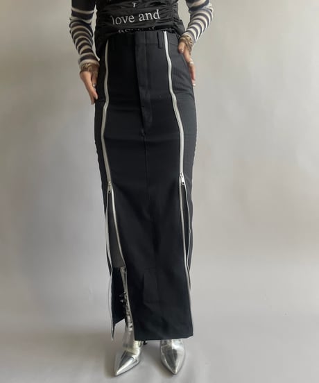 【RE;CIRCLE】 Re Front Zip Skirt/ 241003-001