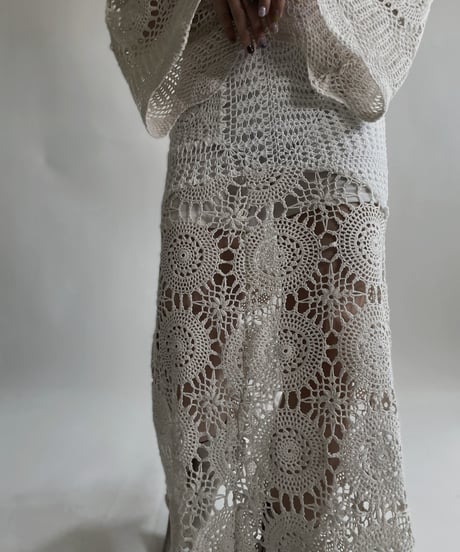 【RE;CIRCLE】 RE Crochet Lace Mermaid Skirt / 220427-018