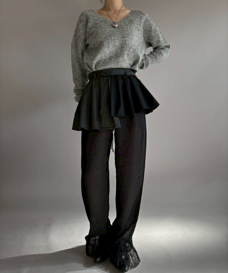 【RE;CIRCLE】 RE Suit Wrap Skirt Mini / 260129-008