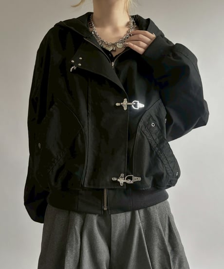 【RE;CIRCLE】RE U.S Military Rebuild Hooded Fireman Jacket Black / 260226-018