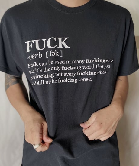 【USED】 S/S T-shirt FUCK /210708-016