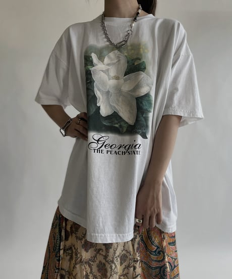 【USED】 Short Sleeved Flower T-shirt / 220611-008