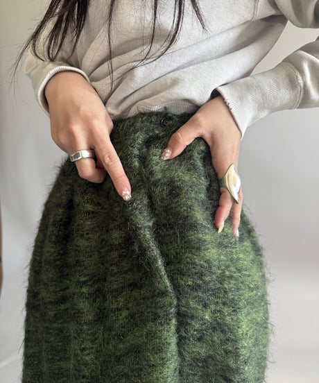 【USED】 Design Knit Skirt / 260104-017