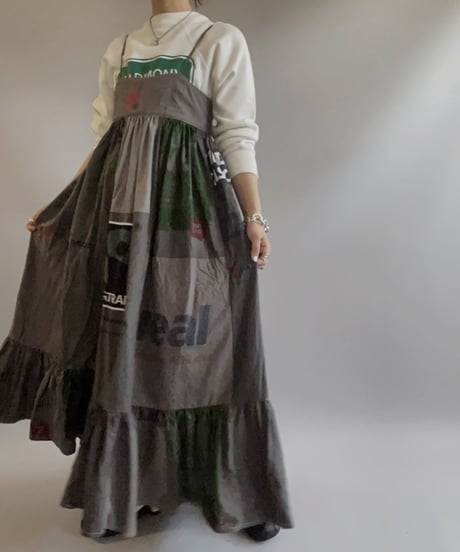 【RE;CIRCLE】RE Eco-Friendly Bag Camisole Long One-piece Gray / 2300828-017