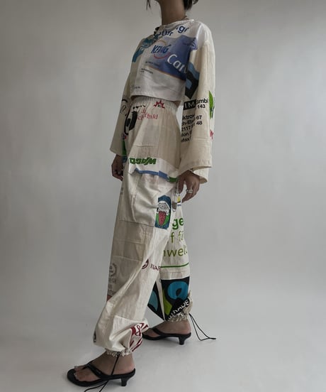 【RE;CIRCLE】 RE Eco-Friendly Bag Draw Cord Pants / 220804-019