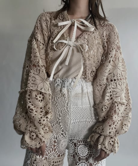 【RE;CIRCLE】 RE Crochet Bolero / 220623-019