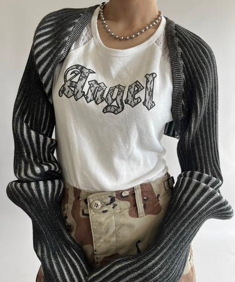 【USED】 The Open Product Patterned L/S Top /240921-018